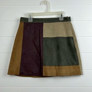 Abercrombie and fitch patchwork mini skirt size 0 y2k